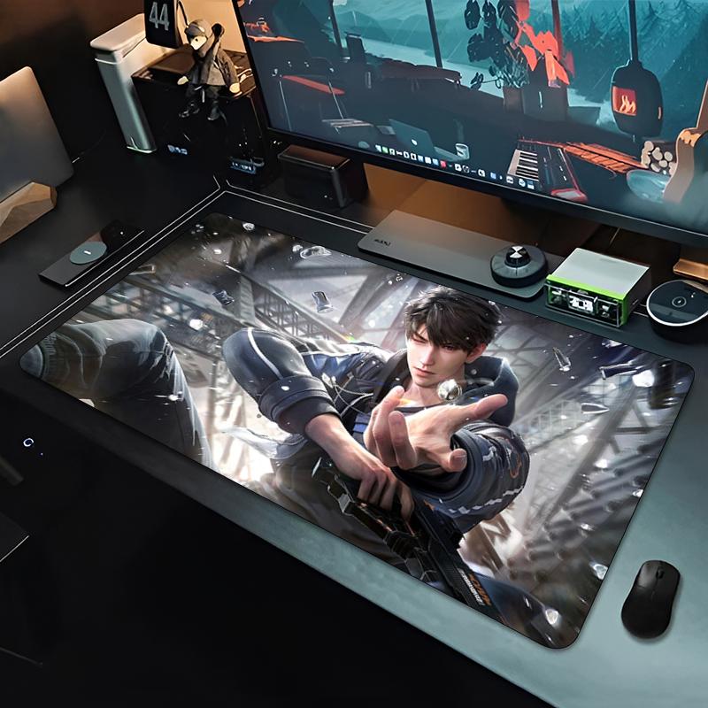 Mouse Pad Large Love and Deepspace Caleb Rubber Keyboard Mouse Carpet Anti-Slip Gamer Mouse Pad Laptop Coaster PC Anime Mousepad