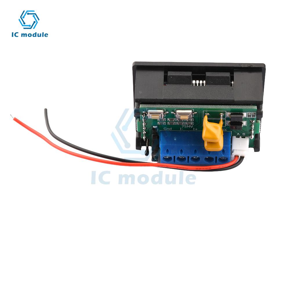 LCD DC DC Meter Head 75mV Digital Display Dual Display Voltage Current Temperature RS485 High Current Modbus Protocol