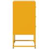 Nightstands 2 pcs Mustard Yellow 36 x 39 x 78 cm Steel