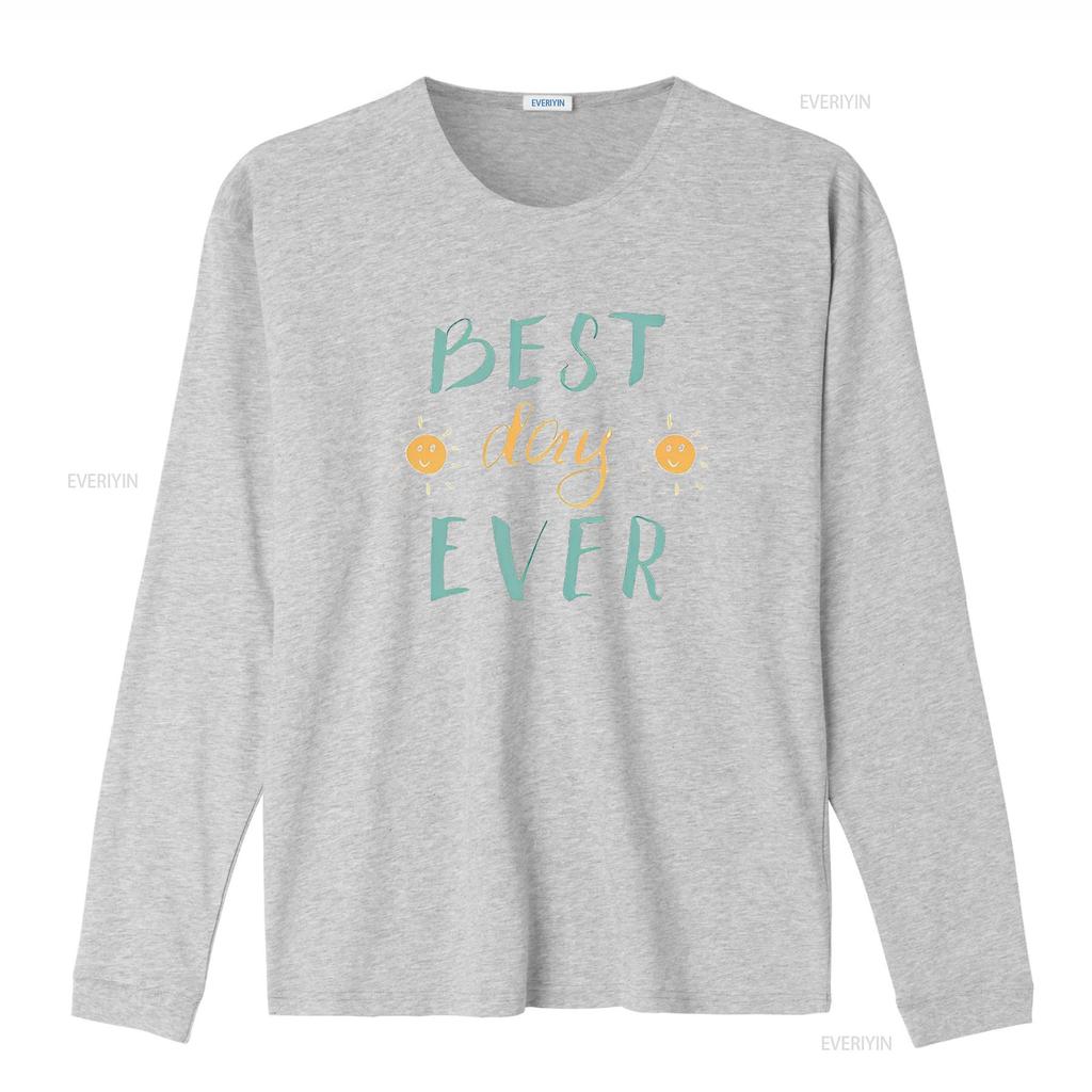BEST DAY EVER Vintage T Shirt White 2X Large vintage Washed homme Stretched streetwear Breathable graphic Slightly Comfortable