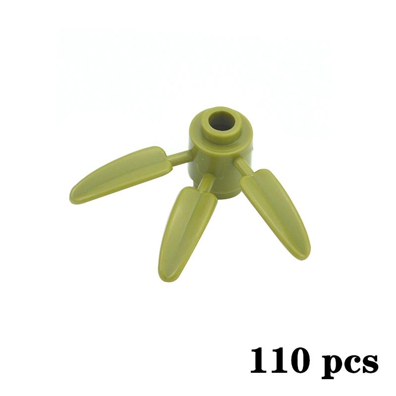 Locking creative Blocks MOC Parts Plant Tree Leaf Flower Rockery Building Block Coconut Tree Leaves 30176 3741 32607 For Friend