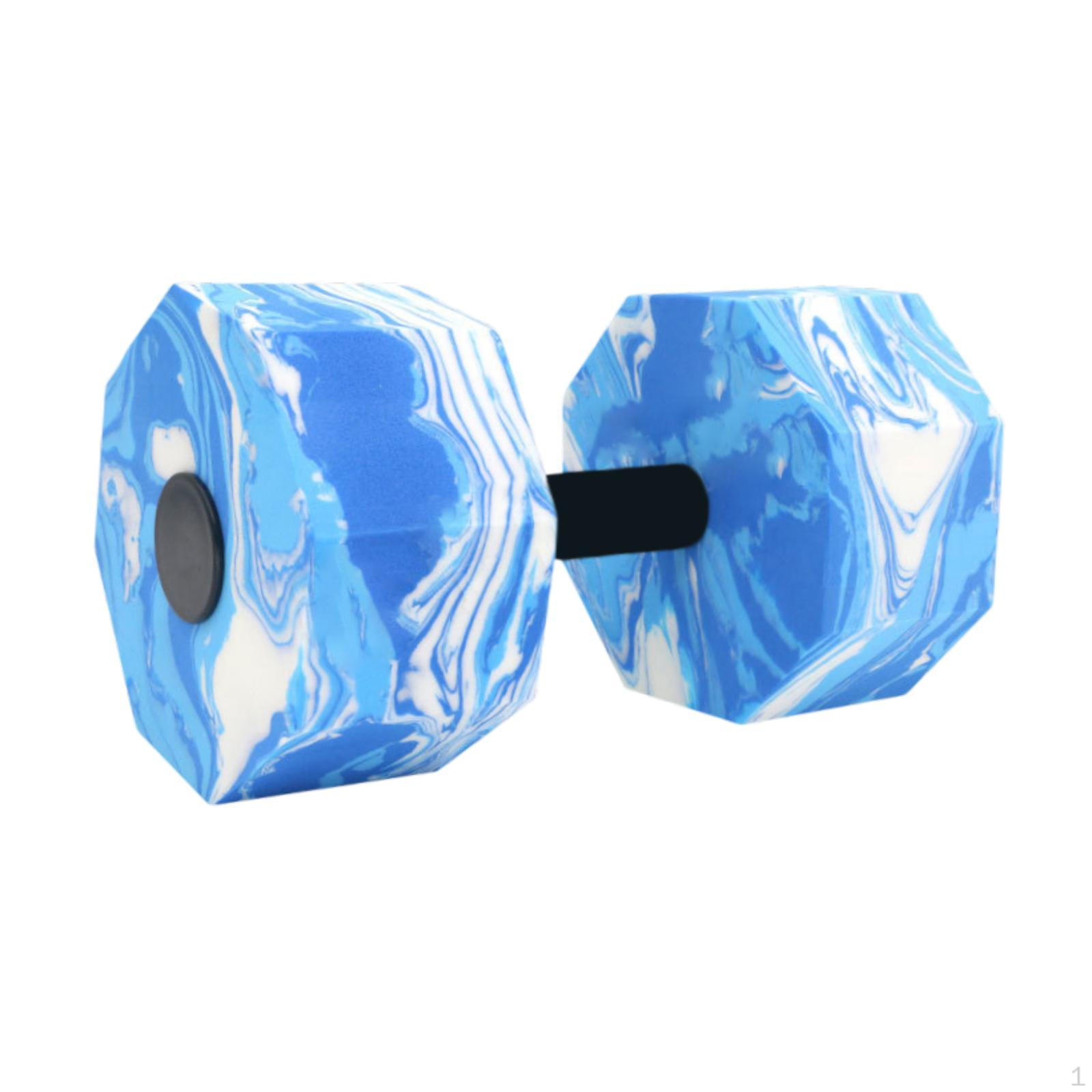 

Аквагантель для аквааэробики, ручная штанга для тренировок в бассейне, инструмент для силовых тренировок для мужчин и женщин Blue White