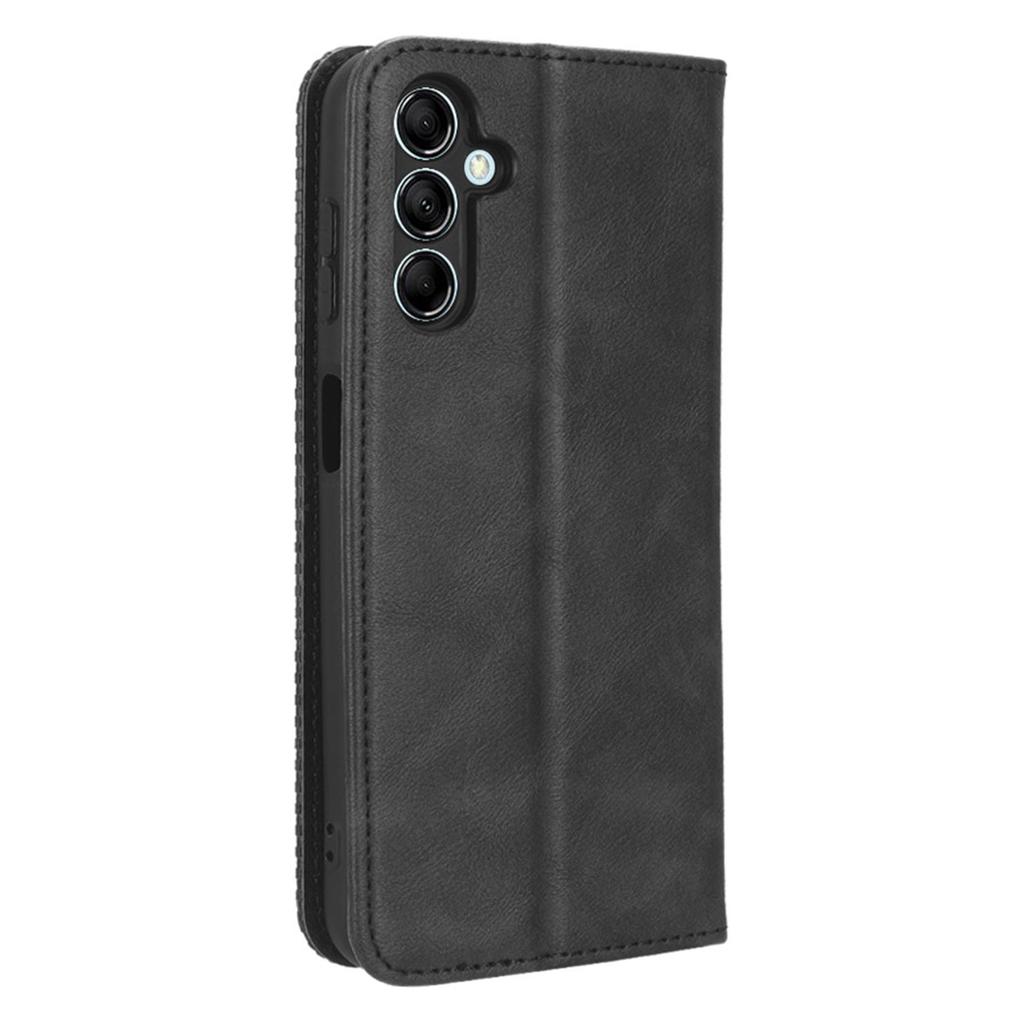 Für Samsung Galaxy M14 5G Retro Handyhülle PU-Leder Handy-Ständer Geldbörse Schutzhülle