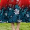 Plus Size Women's Half Sleeve Midi Dress, Casual Loose Floral Print Daily Wear Dress for Ladies