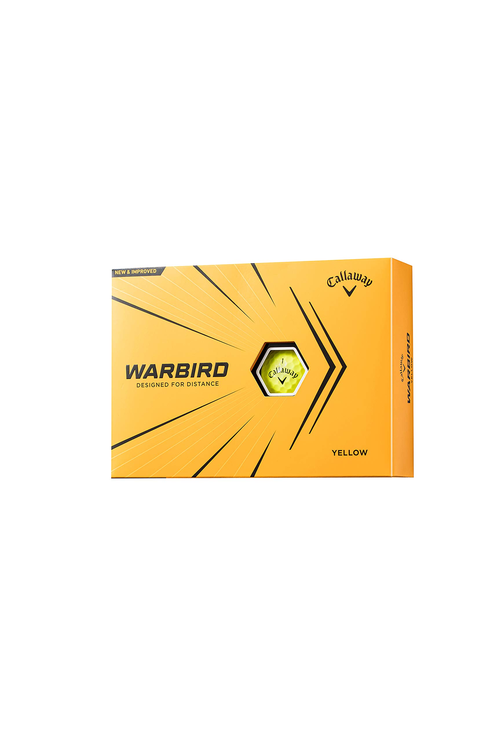 

М яч для гольфу Callaway WARBIRD YLW 2021 1 Дюжина (12 штук) Жовтий костюм-двійка