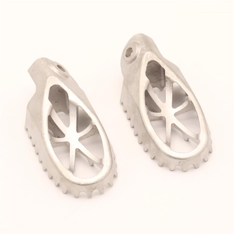1Pair Motorcycle Bike Off-road 304 Stainless Steel Foot Peg Forefoot Pedals 8MM