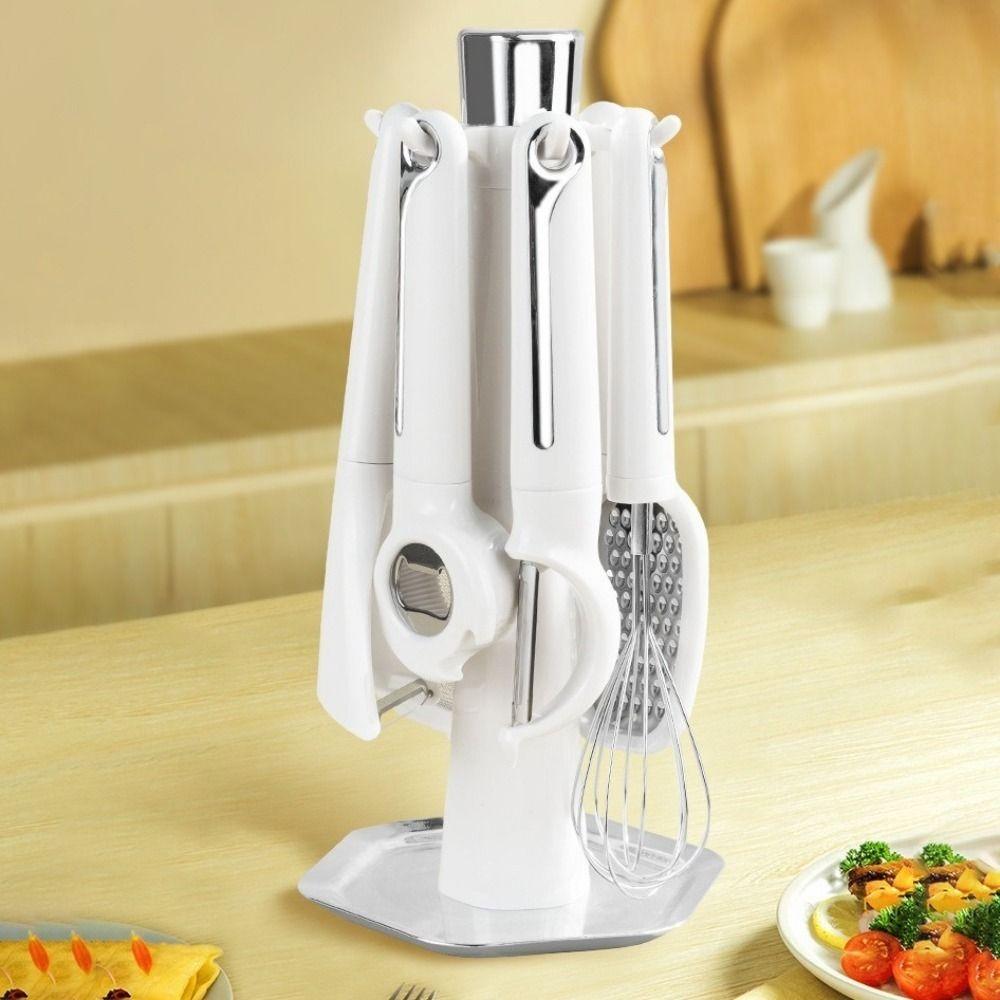 7 Pieces/Set Space Saving Cooking Utensils Set Household Bottle Opener Kitchen Gadget Set  For Home