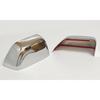 Chrome Side Door Half Top Mirror Cover Trims Fit for 2017-2019 Ford F-250 F-350 Super Duty