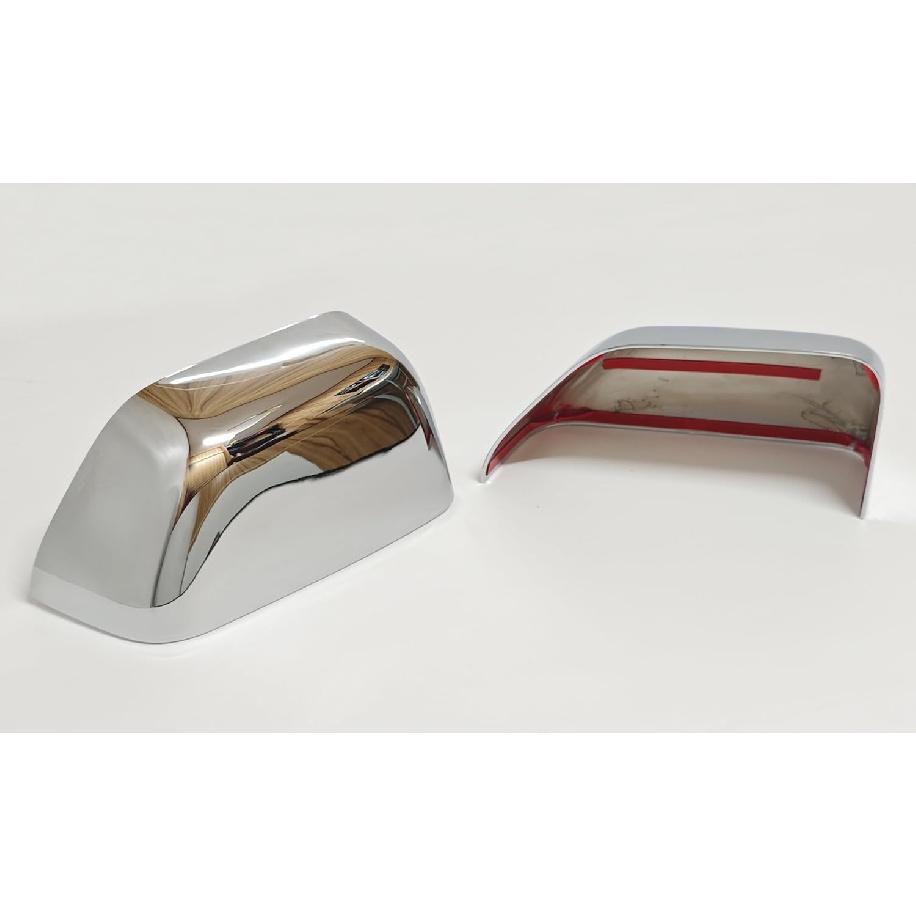 Chrome Side Door Half Top Mirror Cover Trims Fit for 2017-2019 Ford F-250 F-350 Super Duty