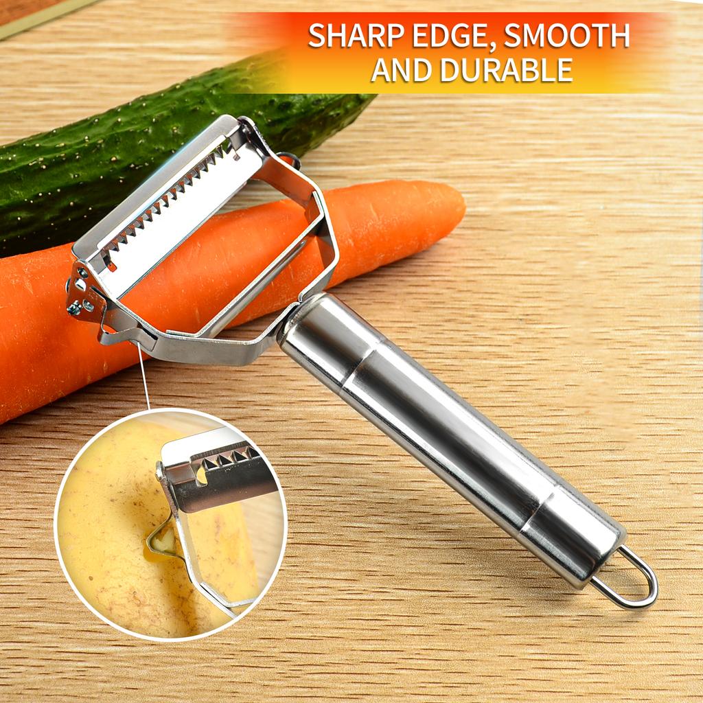 Edelstahl Multifunktionsschäler Slicer Gemüse Obst Kartoffel Gurke Reibe Tragbare Sharp Küche Zubehör Werkzeug