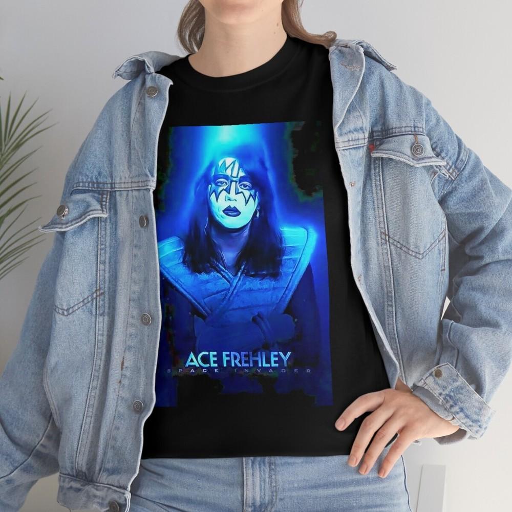 Ace Frehley of KISS Space Ace  Short Sleeve Tee Unisex T-Shirt XXXXL