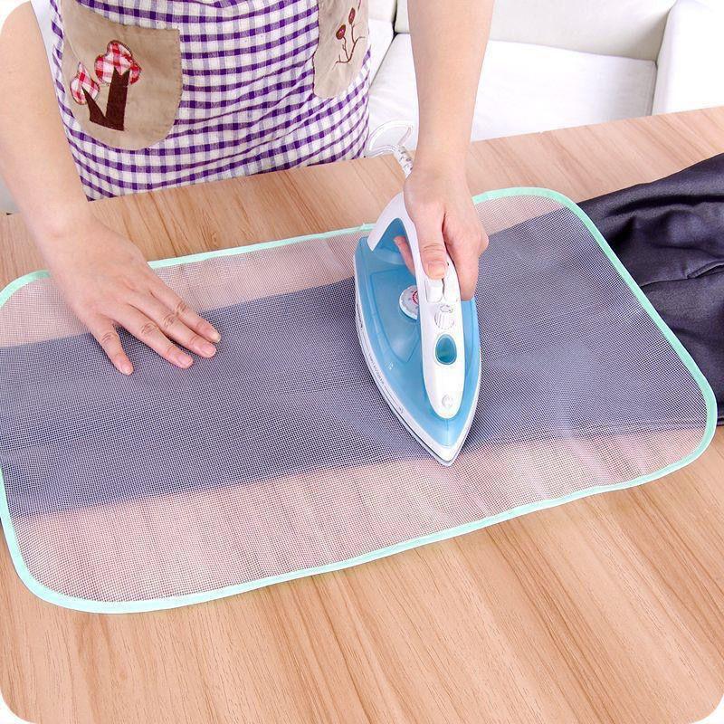 3pcs Cloth Protective Press Mesh Insulation Ironing Board Mat Cover Against Pressing Pad Mini Iron Random Colors