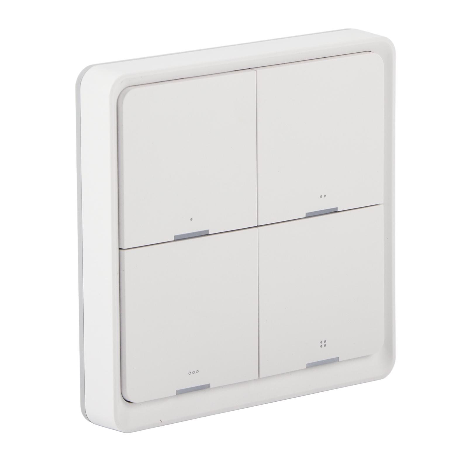 

Wireless Scene Switch Intelligent 4‑Way Panel Wall Switch Mobile Phone APP Control for ZigBee