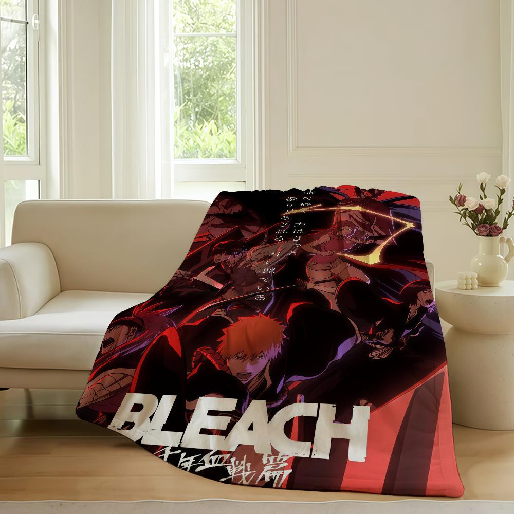 Adventure Anime B-BLEACH Blanket For Sofa Office Bed Plane Travel Sleep Read Relax Camping Soft And Warm