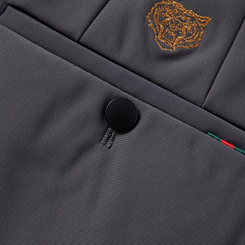 JOW Men's Easy-Care Straight-Leg Business Casual Trousers