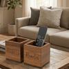 Wood Remote Control Holder Simple Pen Holder Multi-functional Desktop Storage Box  Office