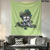 Simon‘s Cat Wall Tapestry Aesthetic Wall Hanging Printed Fabric Blanket Decorative Tapestries for Bedroom Living Room Home Decor