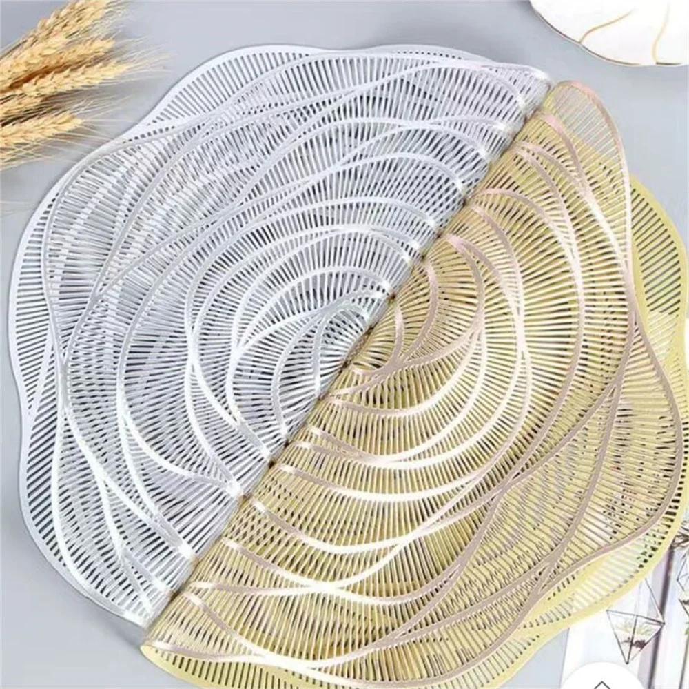 Nordic Style Rose Tableware Pad Placemat Table Mat Flower Heat Insulation Non-Slip Simple Placemats Disc Coaster Placemat