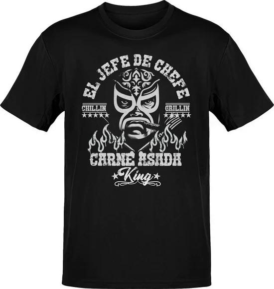 El Jefe Chefe Carne Asada King Grill Tee L