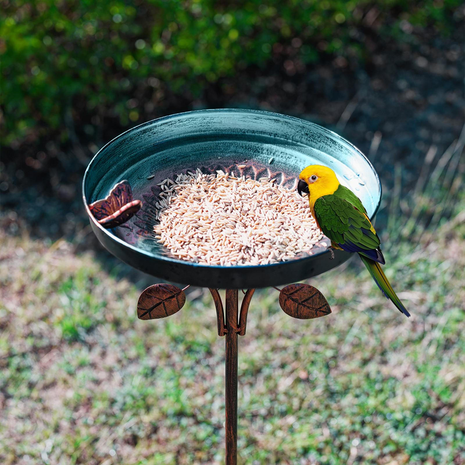 

Ванночка для улицы, садовые принадлежности, декоративное, универсальное украшение для двора, кормушка для птиц, основа-колышек с 5 зубцами