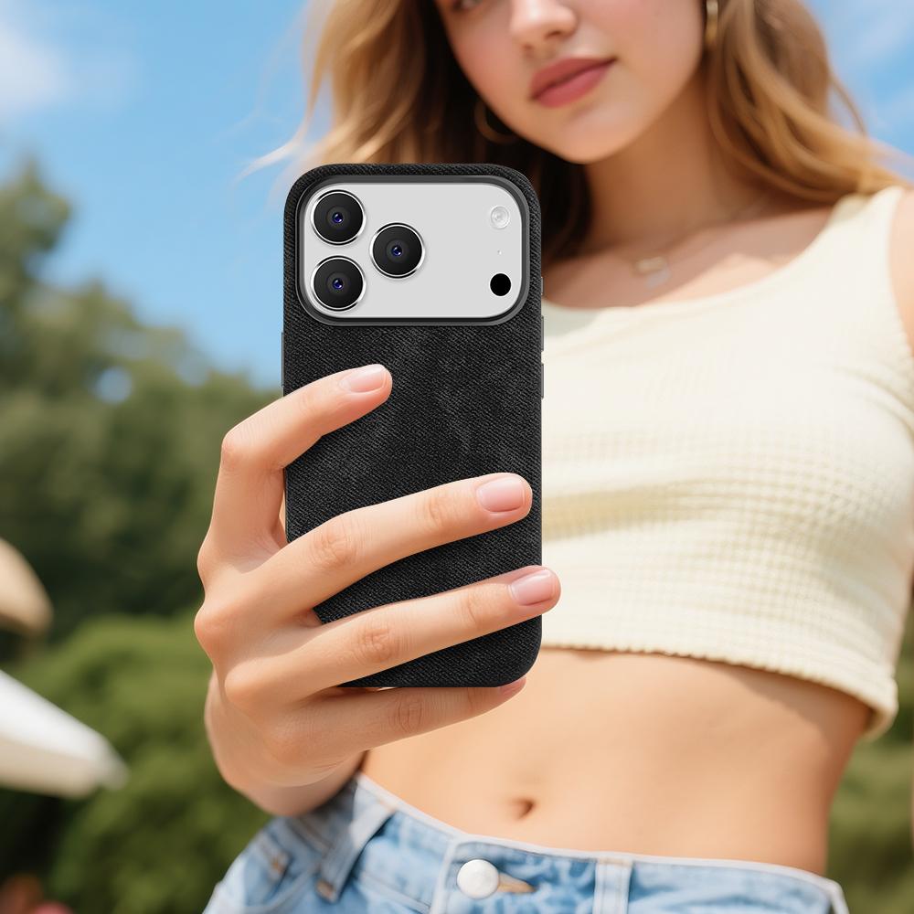 Magsafe Original For iPhone 17Pro Max Magnetic Cowboy Texture Leather Wireless Charging Phone Techwoven Case for iPhone 17Air 16 14 13 Pro Max 15 Plus