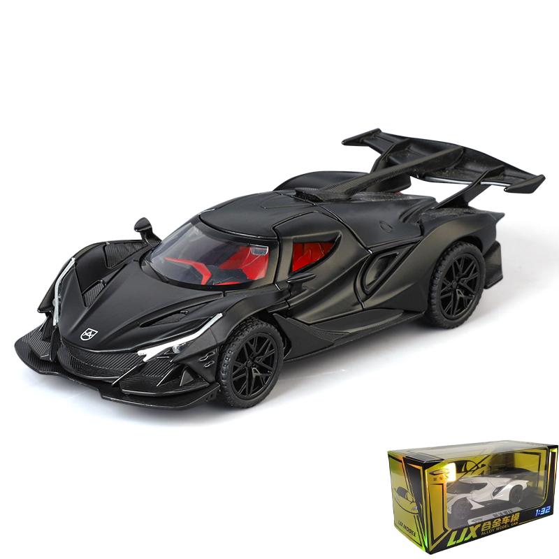 1/32 Scale Apollo IE Miniature Alloy Diecast Model Car Metal Sound & Light Mini Ornament Decoration High Simulation Collection Present