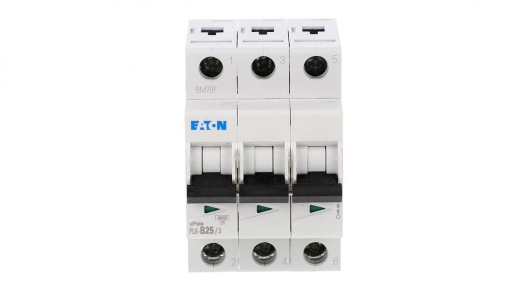 Circuit breaker 3P B 25A 6kA AC PL6-B25/3 286591