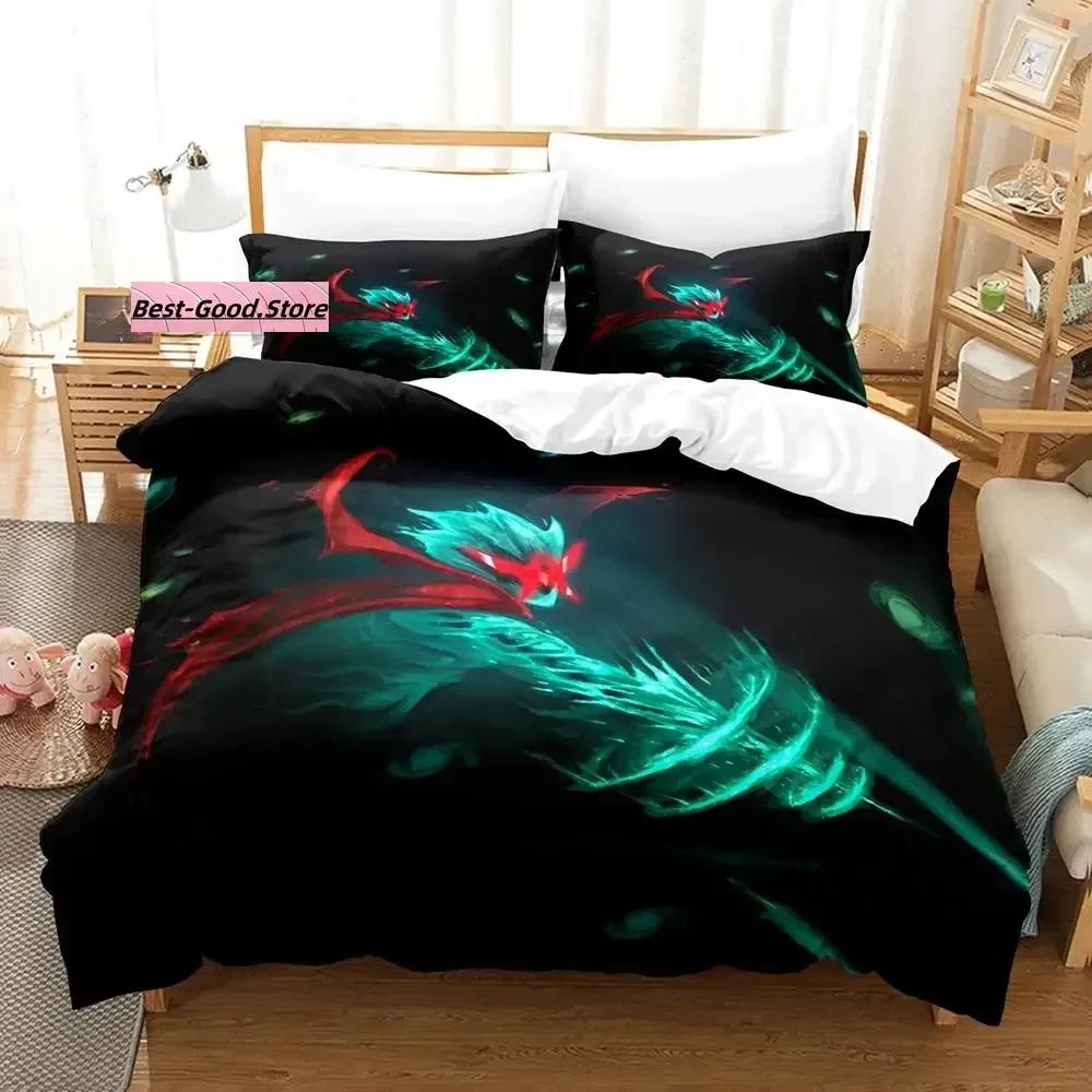 Nytt Tengen Toppa Gurren Lagann Sängklädesset Enkelt Twin Full Queen King Size Sängset Aldult Barn Sovrum 3D Anime Lakan Set