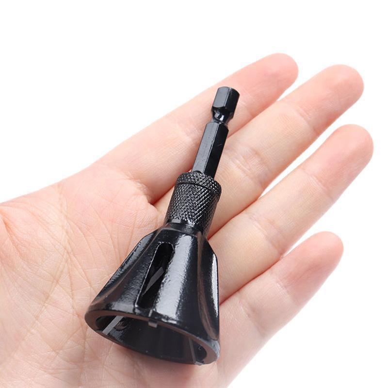 Deburring Chamfering Tool for Screw Metal Wood Plastic Cast Iron External Circle Chamfer Round Edge Trimming Polishing Power Drill Attachment Tool