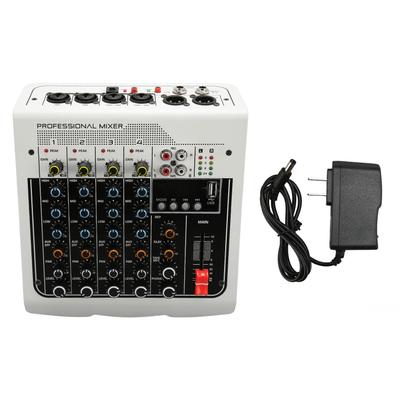 Professionelles Mischpult Soundboard 4 Kanäle Bluetooth USB Cinch Eingebauter DPS Prozessor Mini Soundmischer