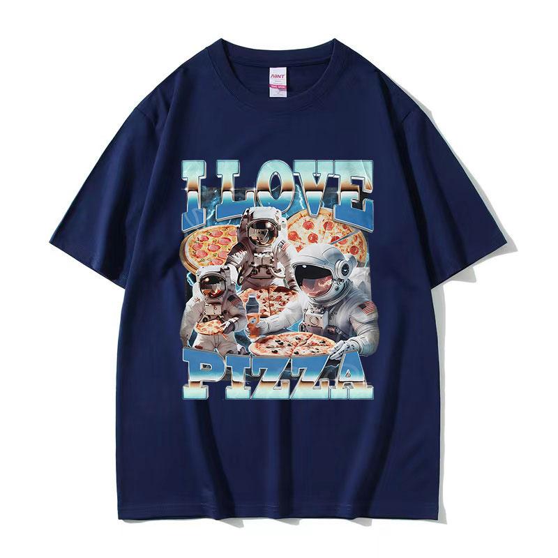 Funny I Love Pizza Meme T Shirt Men Women Vintage High Quality Fashion Tshirts Casual 100 Cotton Oversized Tshirt Streetwear