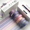 Japanese Paper Tape 8 Rolls Washi Set, Decorative Stickers, Aesthetic Solid Color Tapes for Scrapbooking Supplies, Journaling Junk Journal,