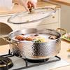 316 Stainless Steel Hammered Hotpot & Soup Pot