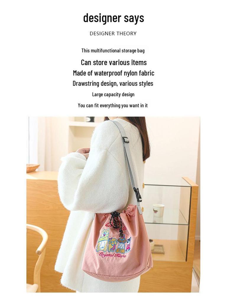 Cartoon Cute Embroidered Bento Handbag