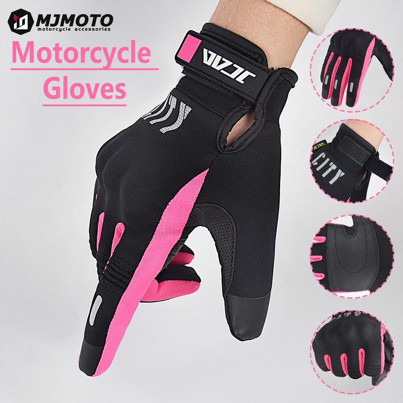 Motorcycle Gloves Women Touchscreen Motocross Gloves Hard Shell Protective Anti-fall Motorbike Gloves Waterproof for ATV BMX MTB