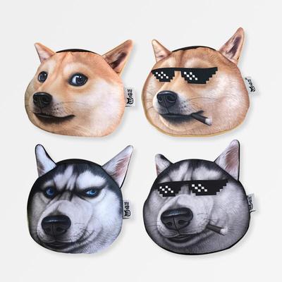 Bookaz Dodge Shiba Inu Husky Pocket Wallet Keychain