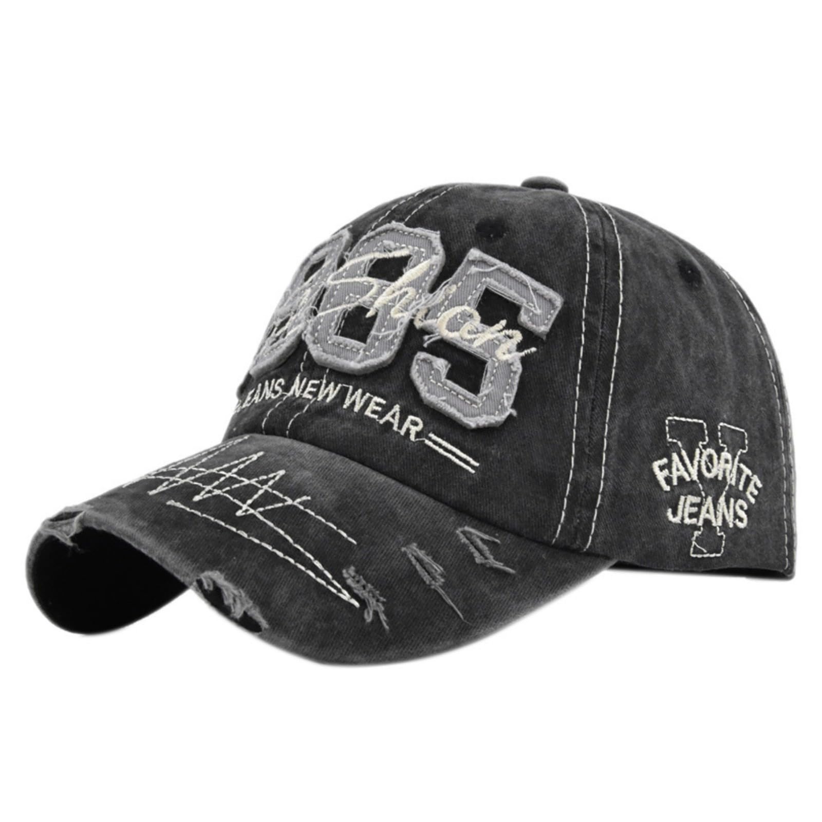 

[JoyFusion] Кепка Ретро Уникальная Бейсболка с Козырьком Мужская Женская 1985 Хлопок Защита от УФ Лучей Спорт на Открытом Воздухе Регулируемая Унисекс Бег Базар Глубокая Плоская Кепка