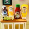 4pcs Miniature Dollhouse Supermarket Convenience Store Simulation Mini Sauce Model Ornaments Dollhouse Decoration Accessories