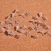 100Pcs Clear Flower Head Push Pins for Display Picture Note Memos Poster Cork Notice Board Pins Decorative Thumb Tacks
