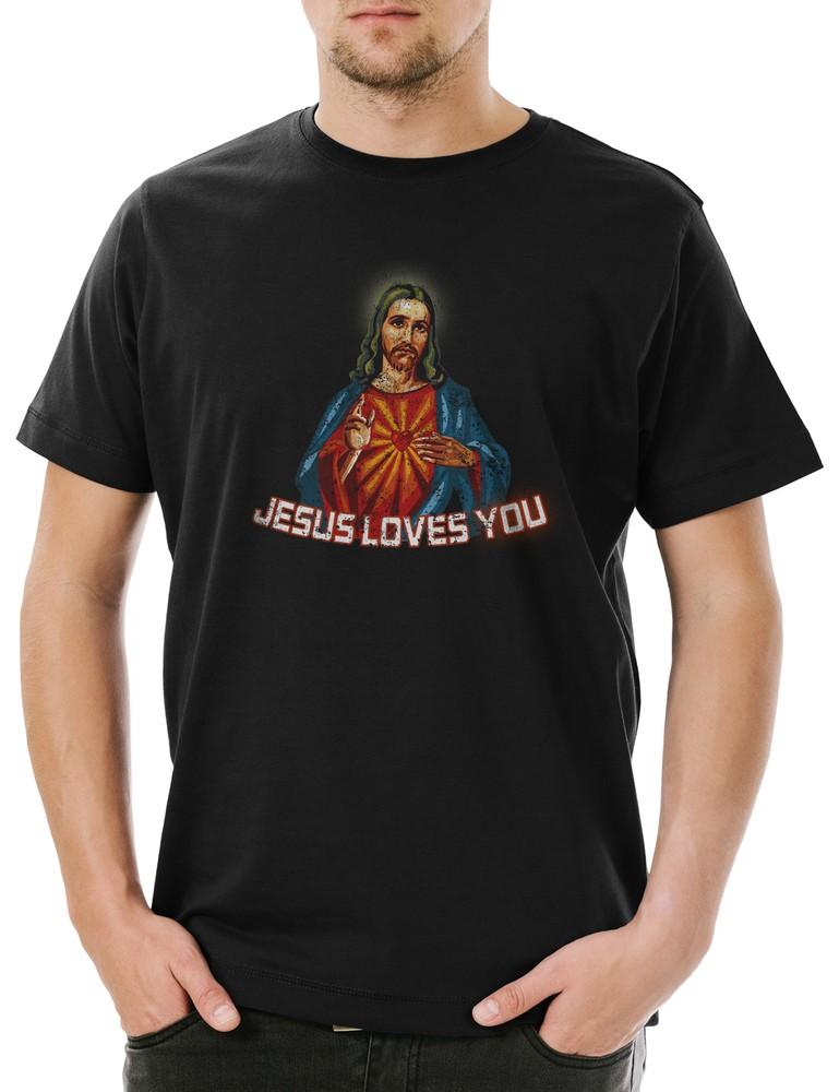 

Jesus Loves You Men s T-Shirt Religion Christs Christanity Christianity M
