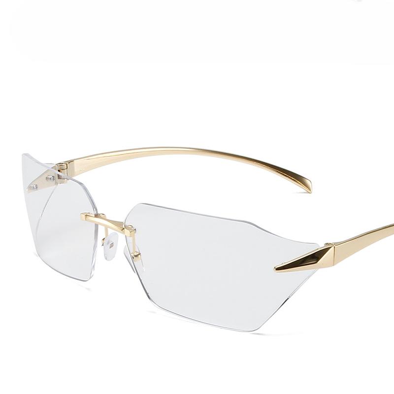 

LeonLion Модные солнцезащитные очки без оправы для женщин 2024 года, фирменные дизайнерские солнцезащитные очки для женщин, солнцезащитные очки UV400 Gafas De Sol Para Mujer Free Cloth and Bag