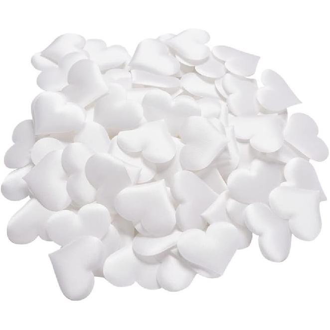 AKOAK 100 Pcs Love Heart Shaped Sponge Petals Handmade DIY Petal Birthday Table Wedding Party Supplies Decoration (Rose red)