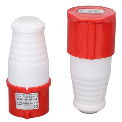 2pcs Industrial Plug Socket IP44 Waterproof 4 Pin Red CEE Male Female Connector for Agriculture
