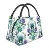 Polish Folk Flowers And Roosters Lunch Box for Women Waterproof Poland Floral Art Cooler Thermal Food Insulated Lunch Bag