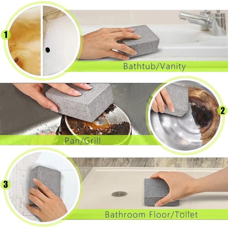 1/4/8 STK BBQ Grill Reinigungsbürste Ziegelblock Verdicken Grillrost Reinigungsstein Bimsstein Ziegel Küche Clean Tool Outdoor BBQ Werkzeuge