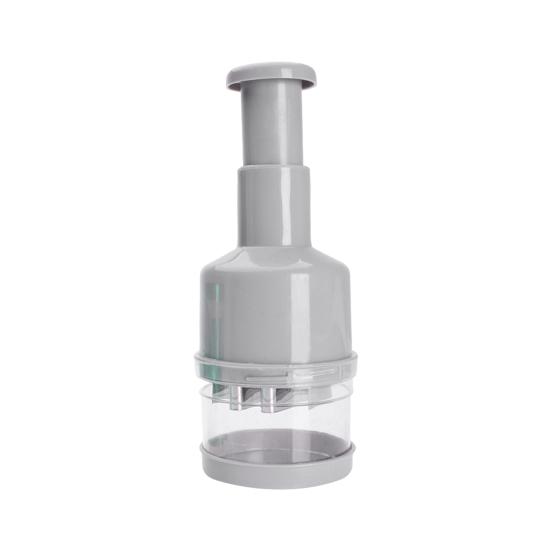 Manual Pressed Chopper with Non-Slip Handle Easy To Clean Versatile Compact Hand Press Food Chopper Vegetable Cutter