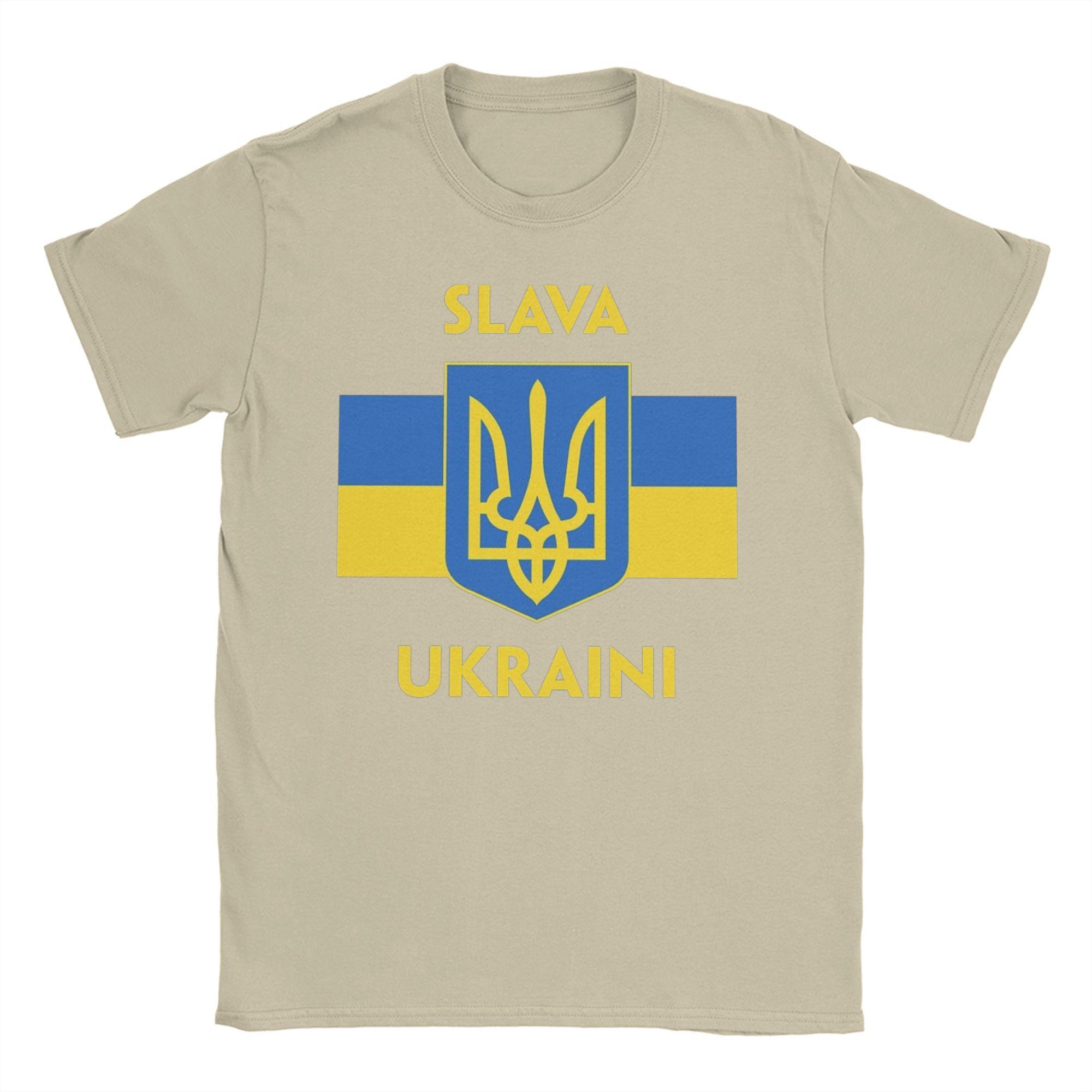 

СЛАВА УКРАЇНІ ТРИЗУБ Чоловічі Жіночі Футболки СЛАВА УКРАЇНІ ПІДТРИМАЙ УКРАЇНУ Футболки для Протестів Футболки 100% Бавовна Оригінальний Одяг M