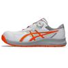 Asics Winjob CP219 BOA Working Safety White X Shocking Size Shoes/Work Shoes, Orange, 26.0cm