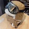 Unisex Winter Warm Fleece-Lined Aviator Beanie Hat With Neck Cover Windproof Riding Cap Cold Weather Outdoor Use