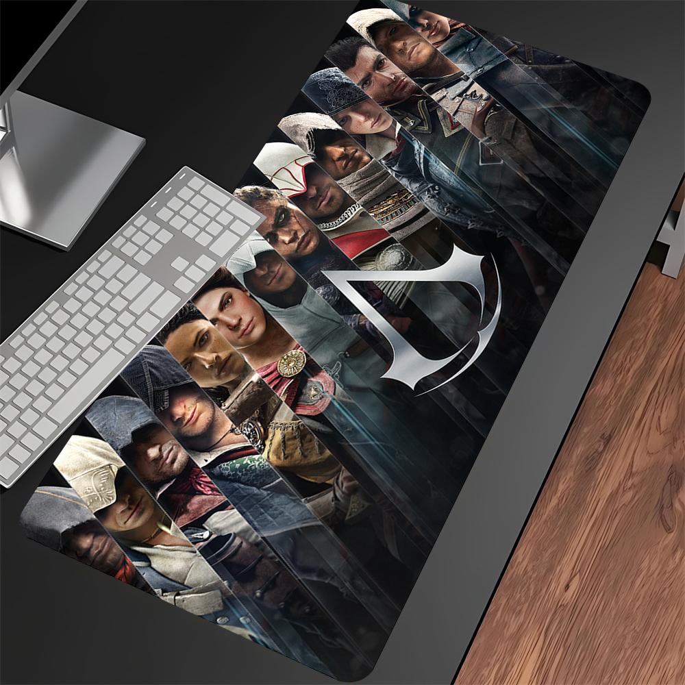 Game Assassin S Creed Mouse Pad Cartoon Lockedge Large Gaming Pad Computer Gamer Keyboard Mat Nonslip Mousepad PC Big Desk Mats